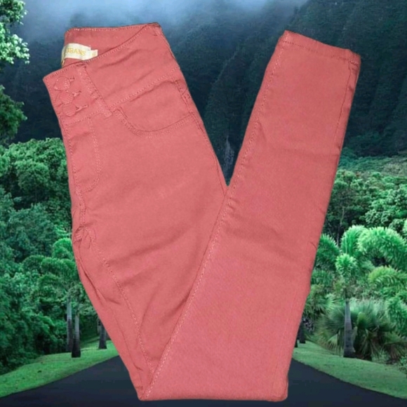 "Buzz Jeans" Women's Pink Skinny Jeans - Picture 9 of 11